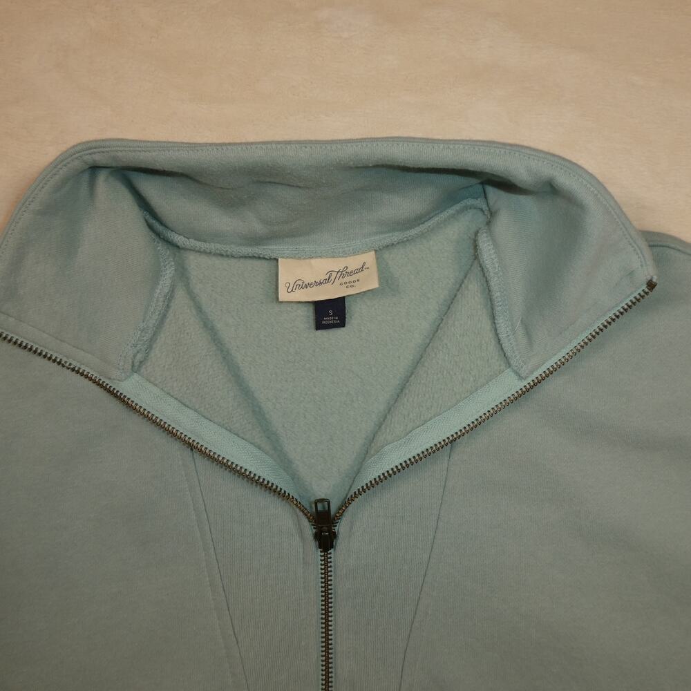 Universal Thread Turquoise Half Zip Sweatshirt - image 3